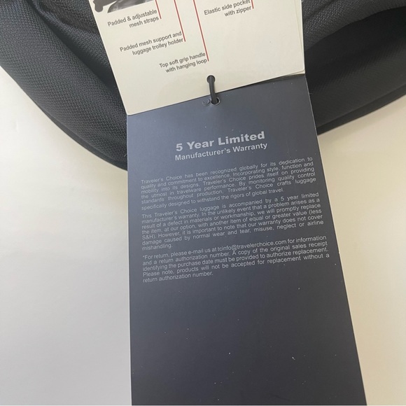 TRAVELERS CHOICE Black Silverwood Computer Backpack - New With Tag - Reemoly - Picture 12 of 14